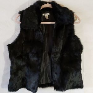 Harold’s rabbitt fur black vest